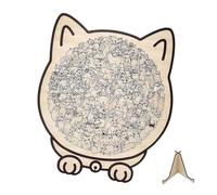Rnyrn Rompere artistico in legno a tema felino 135 in 3D idea regalo originale per appassionati di gatti stimola la concentrazione e riduce lo stress durante le serate tranquille