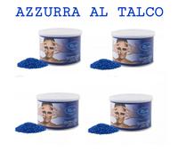RO.IAL 4 BARATTOLI CERA DEPILATORIA Azzurra Al Talco PROFESSION ESTETISTA 400 ML