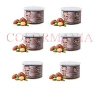 RO.IAL 6 BARATTOLI CERA DEPILATORIA OLIO DI ARGAN PROFESSIONALE ESTETISTA 400 ML