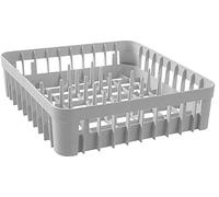RO - Linea Bianca® - Cesto Lavastoviglie per Bicchieri - con 40 Pivot di Supporto - 400 x 400 x (H)110 mm