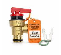 RO Linea Bianca Valvola di sicurezza 3 Bar compatibile con caldaia Saunier Duval Ferroli Fagor Filettatura 1/2 Uscita 90° Attacco Rapido Ancoraggio 21mm Isofast Themaclassic Semiatek Codici S1006700