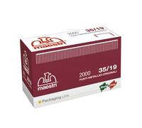 RO-MA - 1107005 - Punti 35-19 - per Romabox - H 19 mm - rame - Romeo Maestri - scatola 2000 pezzi - 46175 - Conf. da 1 Pz. - 1107005