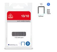 RO-MA - 1110507 - Punti zincati - 13-10 - 10 mm - metallo - Romeo Maestri - conf. 1120 pezzi - 47772 - Conf. da 1 Pz. - 1110507