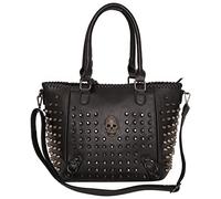 Ro Rox Borsa a Tracolla Teschio con Borchie Wren Gotico Punk Fibbia Messenger a Tracolla Grande