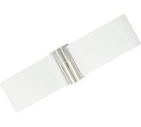 Ro Rox Cintura Donna Larga Elastica in Vita Stile Retrò Vintage - Cintura Stretch per Abiti, Anni 50 - Fibbia Moderna, Vari Colori - Bianca (M)