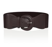 Ro Rox Cintura elasticizzata per infermiere Raya, stile vintage anni '50, Marrone scuro, S