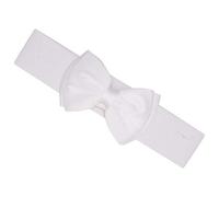 Ro Rox Vera Cintura Larga Elastica Fiocco Satini 1950 Vintage Retro Pin-Up (Bianco, L)