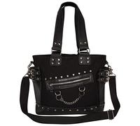 Ro Rox Vira Borsa a Mano Manette Catena Borchie Borsa a Tracolla da Donna Punk Gotica