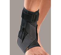 Ro+ten-Orthoservice MA1181 Cavigliera in tessuto AirX con tiranti elastici ad 8 stecche a spirale, Nero