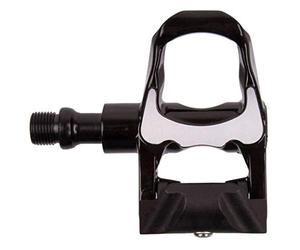 Road Clipless Pedal Drag R1, Black Alloy Body, Black Crmo Axle, Ball Bearings, Including Cleat Set, Look Keo Compatible, On M-Wave Card