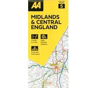 Road Map Midlands & Central England (AA Road Map Series 5) (AA Road Map Britain) Map - Folded Map. 3 miles to 1 inch.: 1:200000: 05