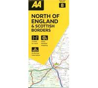 Road Map North England & Scottish Borders (AA Road Map Series 8) (AA Road Map Britain) Map - Folded Map. 3 miles to 1 inch.: 1:200000: 08