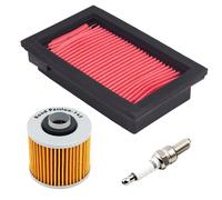 Road Passion 1*Filtri Aria 5VK-E4451-00 & 1*Filtro Olio & 1*Candele di accensione Kit Compatibile con Yamaha XT660X Super XT660R MT-03 2006-2012