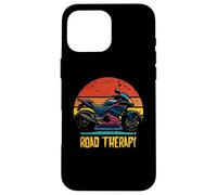 Road Therapy Retro Sportbike Superbike Moto Design Custodia per iPhone 16 Pro Max