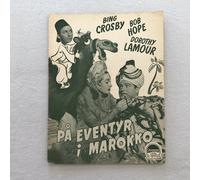 Road to Morocco Bing Crosby, Bob Hope, Dorothy Lamour 1942 programma cinemato...