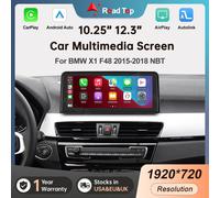 Road Top 10.25 ''12.3 '' Wireless CarPlay Android Auto Car Display multimediale per BMW X1 F48 2015-2017 NBT Linux Touch Screen