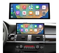 Road Top Carplay Autoradio, 12,3 pollici Car Touchscreen per BMW X5/X6 Serie E70/E71 con CIC sistema (2009-2014 anno), Autoradio con Cornice Stretta per Apple CarPlay/Android Auto/MirrorLink
