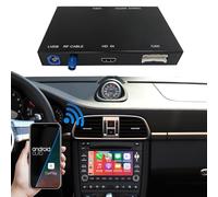 Road Top Senza fili Carplay Android Auto per Porsche con PCM 3.0, per Cayenne/911/Cayman/Boxster 2008-2012 anno, Carplay Retrofit Kit Decoder, supporto Mirrorlink, telecamera di retromarcia