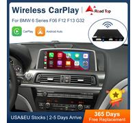 Road Top Wireless CarPlay per BMW serie 6 F06 F12 F13 CIC NBT G32 EVO 2010-2020, con funzione di collegamento specchio Airplay automatico Android