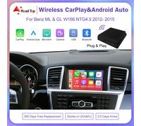Road Top Wireless Carplay per Mercedes Benz ML GL W166 NTG4.5 Plug And Play Android Auto Airplay Mirror Link videocamere USB