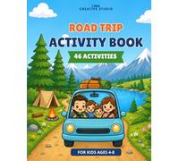 Road Trip Activity Book for Kids: Camping Adventure with Mazes, Word Searches, Matching, Counting, Coloring & 46 Fun Activities for Ages 4-8
