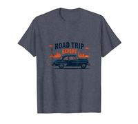 Road Trip Expert, Auto d'Epoca, Viaggi avventurosi Maglietta, Uomo, Pervinca, L