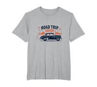 Road Trip Expert, Auto d'Epoca, Viaggi avventurosi Maglietta, Uomo Taglie Grandi, Grigio Melange, 3X Tall