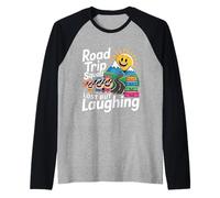 Road Trip Squad Lost But Laughing Divertimento di Viaggio - Maglia con Maniche Raglan