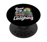 Road Trip Squad Lost But Laughing Divertimento di viaggio - PopSockets PopGrip Adesivo