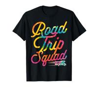 Road Trip Squad Tie Dye Family Matching Sisters Viaggio Viaggio Maglietta