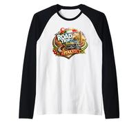 Road Trip To Italy Moto Maglia con Maniche Raglan