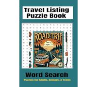 Road Trip Travel Essentials Listing Puzzle Book: Word Searches Easy to pack your bags while traveling by a Road ,decrypt puzzle book ,crossword puzzle ... puzzles....Gifts for Vacation and free times