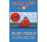 Road Trip USA Word Search: puzzles with easy-to-read print about parks, cities, states and more. | 6x9 inches | 110 pages | 50+ puzzles...gift for travel, vacation, relaxation