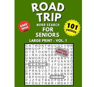 Road Trip Word Search: Large Print Easy Puzzles for Seniors