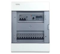 RoadEu - Centralino e quadri di distribuzione da parete completo con contatore, Interruttore Differenziale 40A, B16A, B10A automatico - Scatola di distribuzione con contatore elettrico