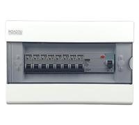 RoadEu - Centralino e quadri di distribuzione da parete, con Interruttore Differenziale 40A 4P tipo A/AC - 8 x Interruttori magnetotermici B16A Scatola portafusibili - Quadro di Distribuzione