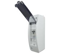 RoadEu - Interruttore di protezione linea, distributore di corrente B10A 1P 230V - interruttore, scatola fusibili, distributore a parete