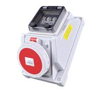 RoadEu - Presa a muro IP66 CEE 16A con interruttore magnetotermico - 400V 5 poli trifase - Impermeabile & antipolvere - Ideale per esterni e ambienti umidi