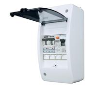 RoadEu - Quadro elettrico con interruttori, distributore di corrente. Scatola portafusibili - Quadro di Distribuzione 230V con magnetotermico differenziale - Interruttori "C" 16A e 10A