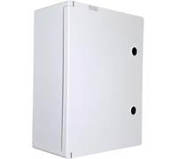 RoadEu - Scatola di derivazione IP65 400x300x165mm - Custodia elettrica impermeabile con sportello con chiave e piastra di montaggio - Quadro da parete per uso esterno e industriale