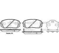 Roadhouse 21302.02 gioco di pastiglie dei freni