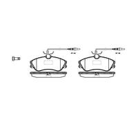 Roadhouse 2634.04 Set di pastiglie freno