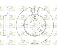 ROADHOUSE 2x Disco Ø239mm Frontale Ventilato per VW Golf i Cabriolet 1.8 1.6
