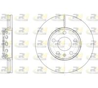ROADHOUSE 2x Disco Freno Ø288mm Frontale Ventilato per Audi A4 2.0 1.6 VW Passat
