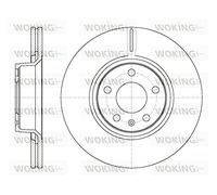 2x Disco freno Assale anteriore ventilato 61101.10 ROADHOUSE per AUDI A6 C6