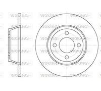2x Disco freno Assale anteriore pieno 6287.00 ROADHOUSE per AUDI 80 B4 Avant