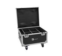 ROADINGER - Flightcase 4x Akku Ip Par 7 Qcl Wdmx With Charging Function - SPEDIZIONE GRATUITA