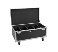 ROADINGER Flightcase 4x Multiflood IP 18x10W RGBW Wash CRMX with wheels