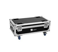 ROADINGER Flightcase - 6 batterie IP UP-4 Plus HCL Spot WDMX con funzione di ricarica | PRO Flightcase per 6 batterie IP UP-4 Plus HCL Spot WDMX con funzione di ricarica per 8 batterie
