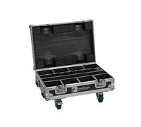 ROADINGER Flightcase - 8 batterie Mini IP UP-4 QCL Spot MK2 con funzione di ricarica | cassa